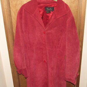 Women's Red Leather(suede) jacket